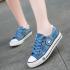 Fashion Women Denim Casual Female Summer Canvas Shoes Lace Up Ladies Basket Femme Stars Tenis Feminino Sneakers